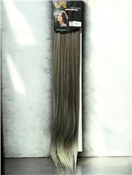 EXTENCION LISA JR LARGA COLOR PLATEADO RUBIO