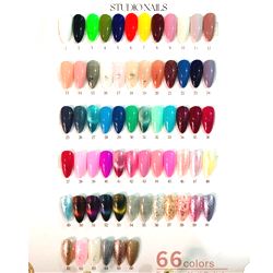 CARTILLA DE ESMALTES DE GEL STUDIO NAILS